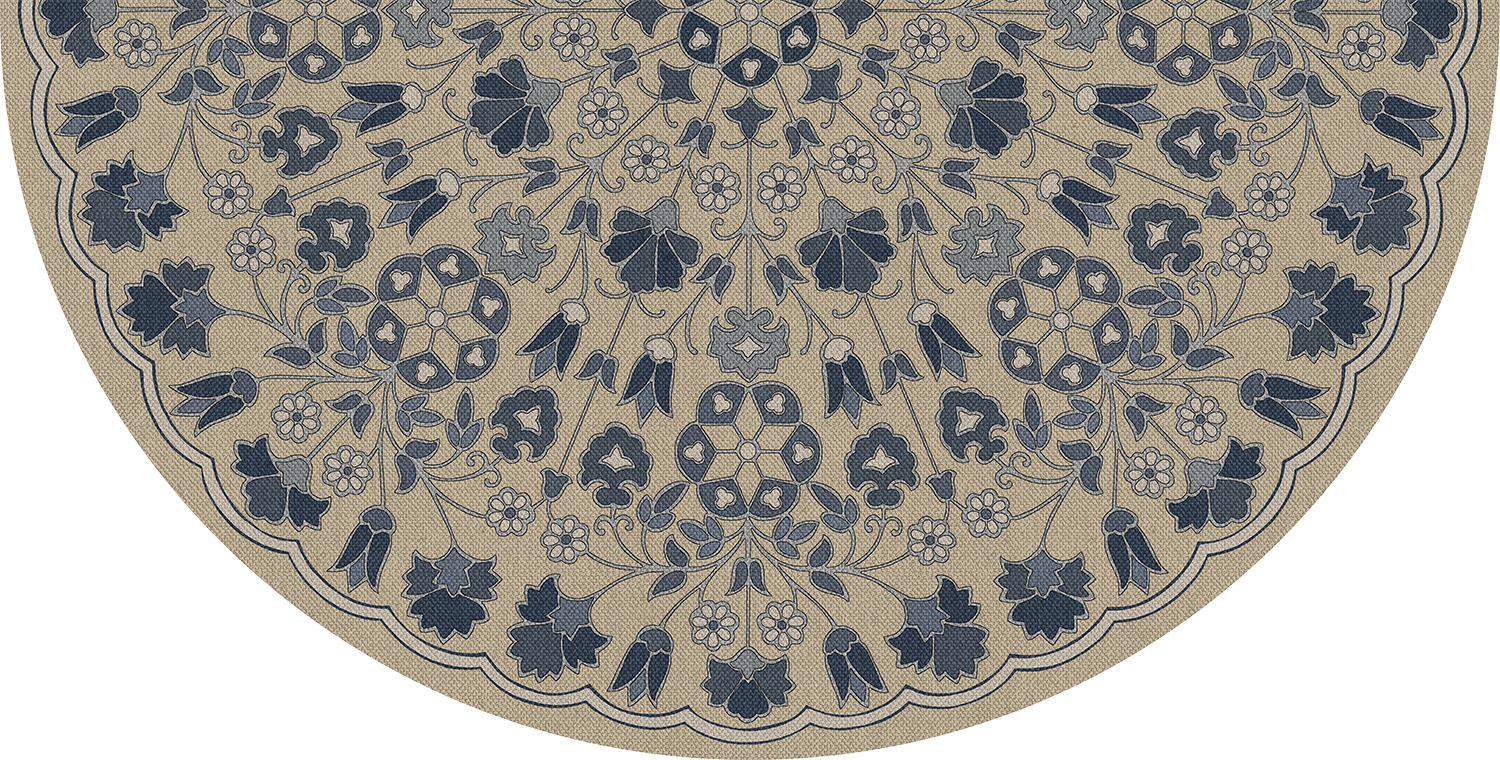 Biltmore - Arabesque Bloom - Indigo Linen