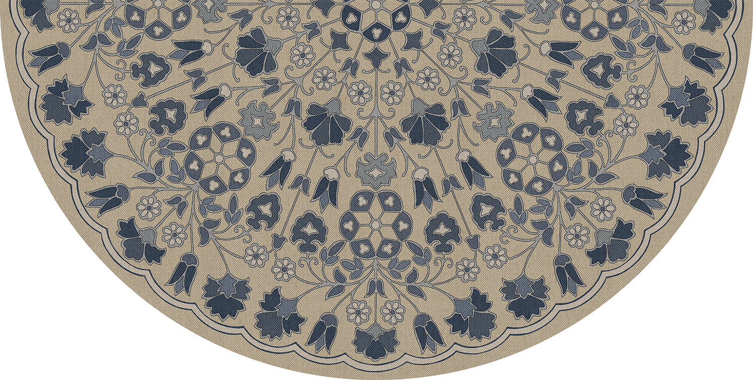 Biltmore - Arabesque Bloom - Indigo Linen