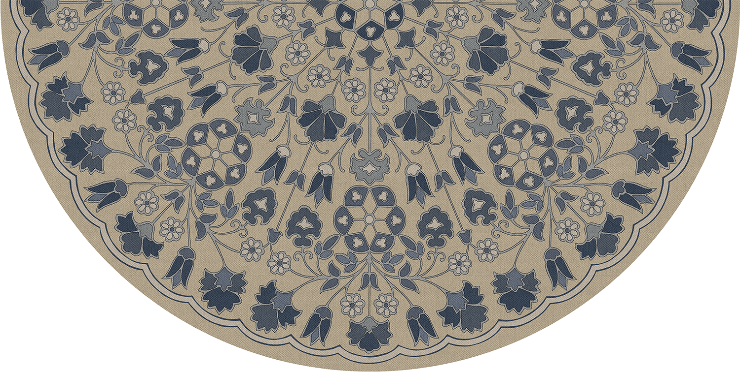 Biltmore - Arabesque Bloom - Indigo Linen
