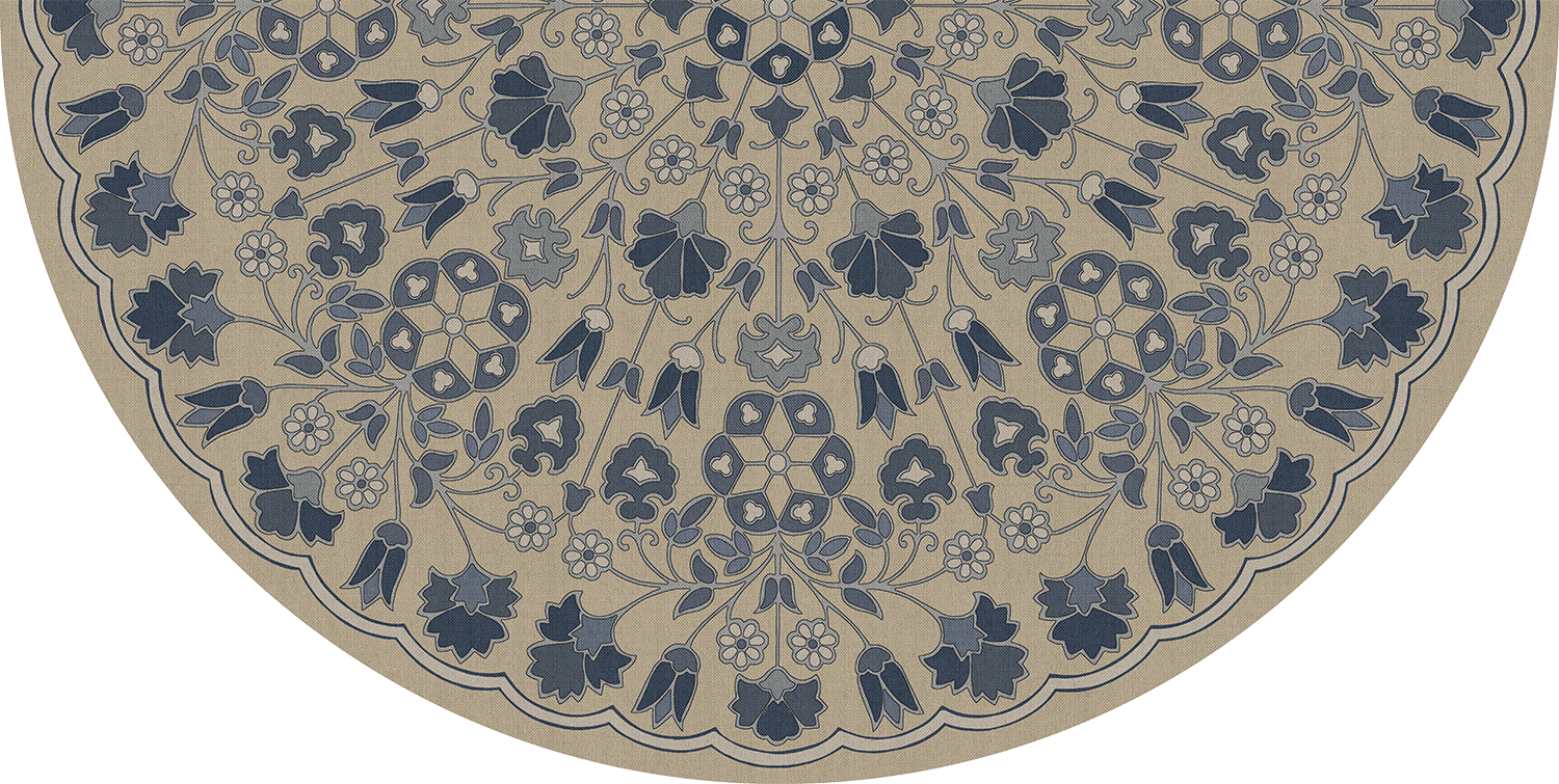 Biltmore - Arabesque Bloom - Indigo Linen