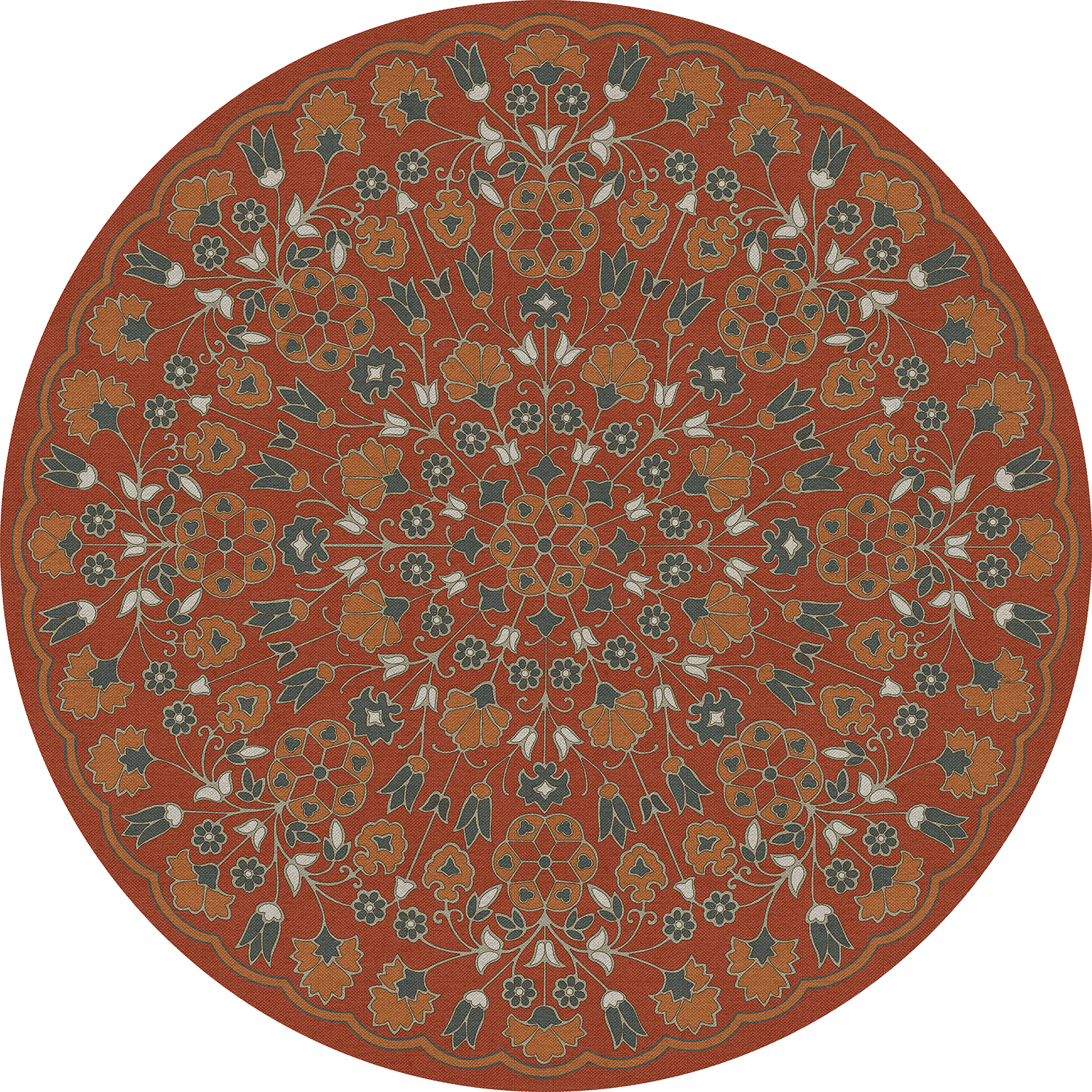 Biltmore - Arabesque Bloom - Vermilion Slate