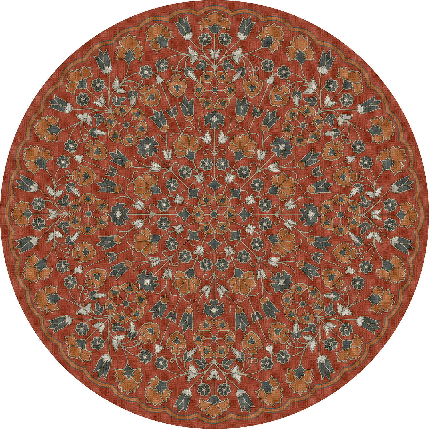 Biltmore - Arabesque Bloom - Vermilion Slate