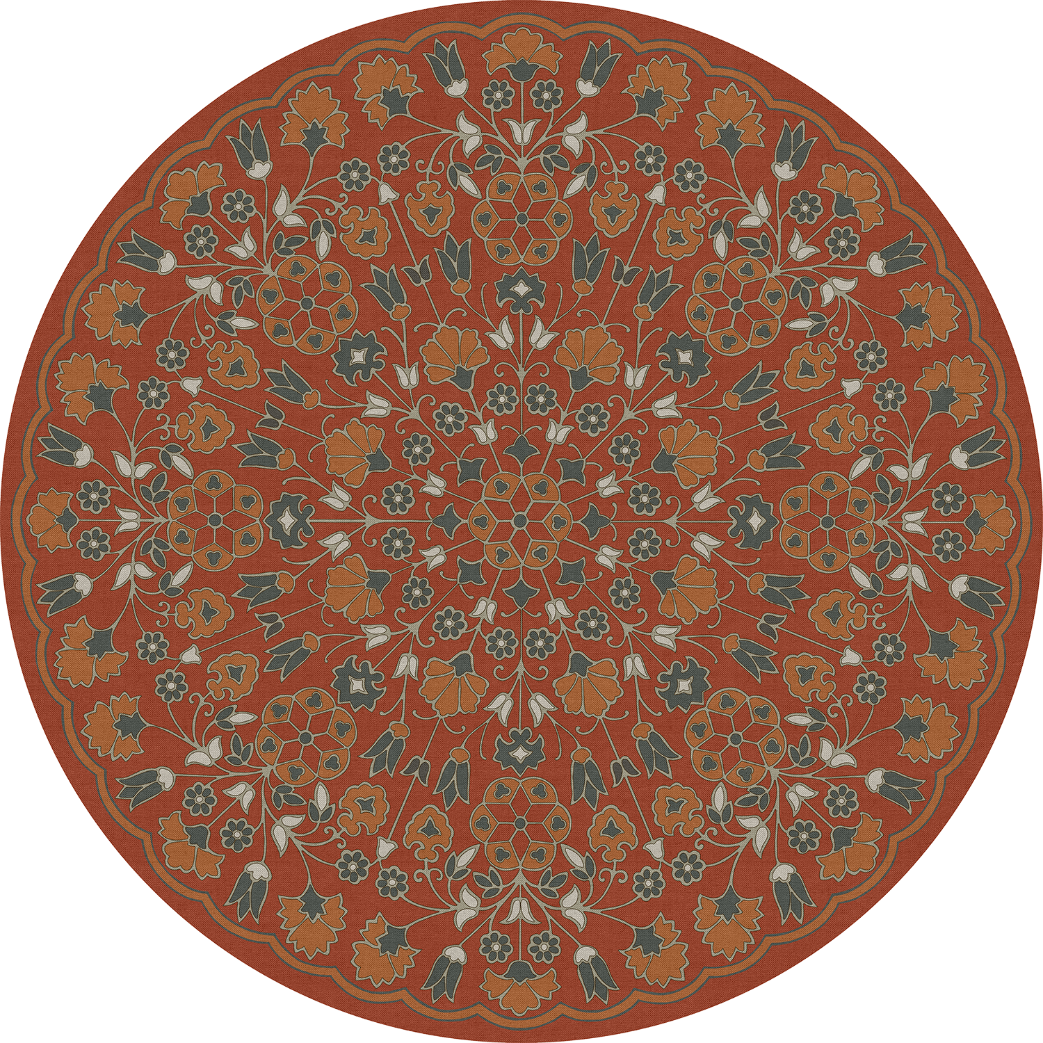 Biltmore - Arabesque Bloom - Vermilion Slate