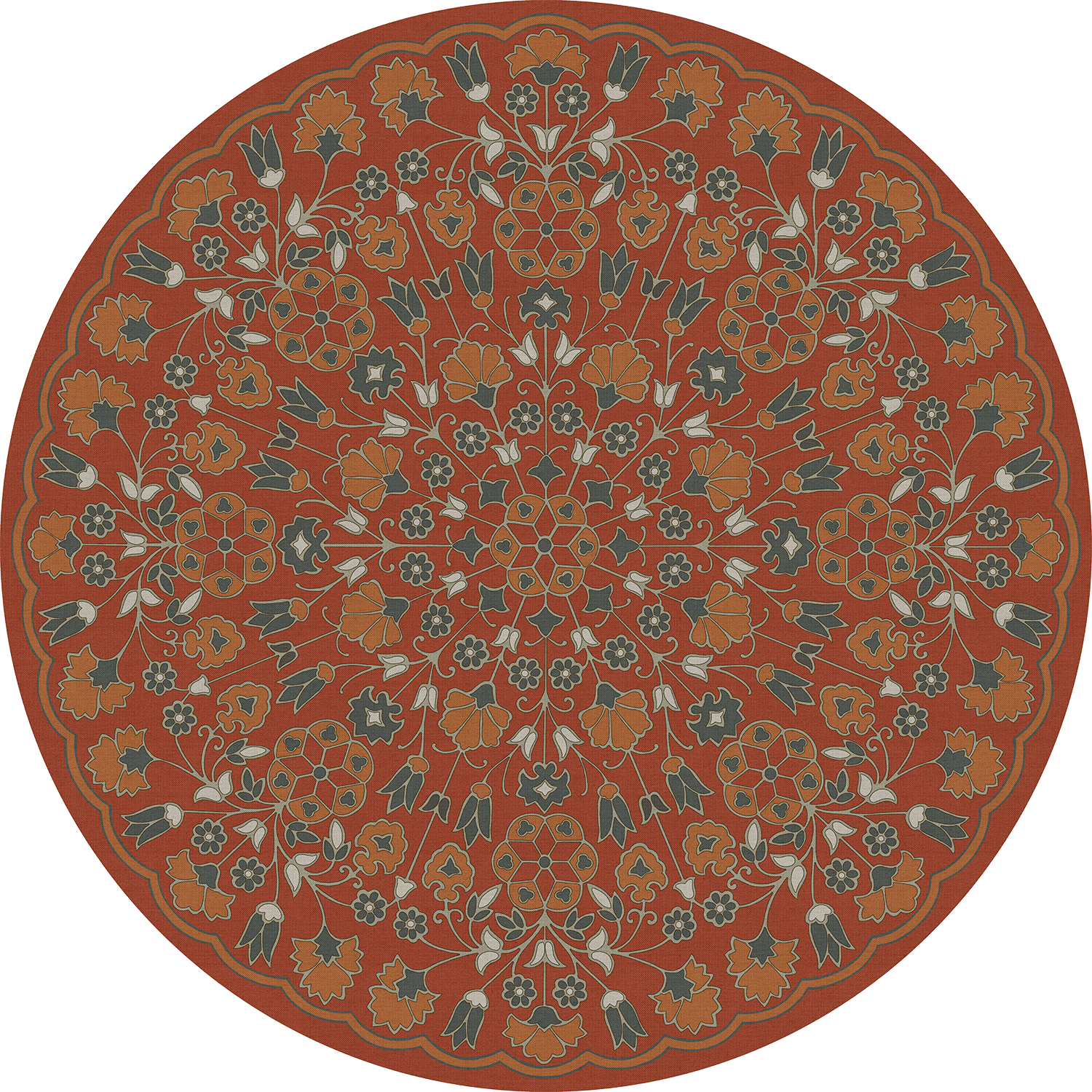 Biltmore - Arabesque Bloom - Vermilion Slate