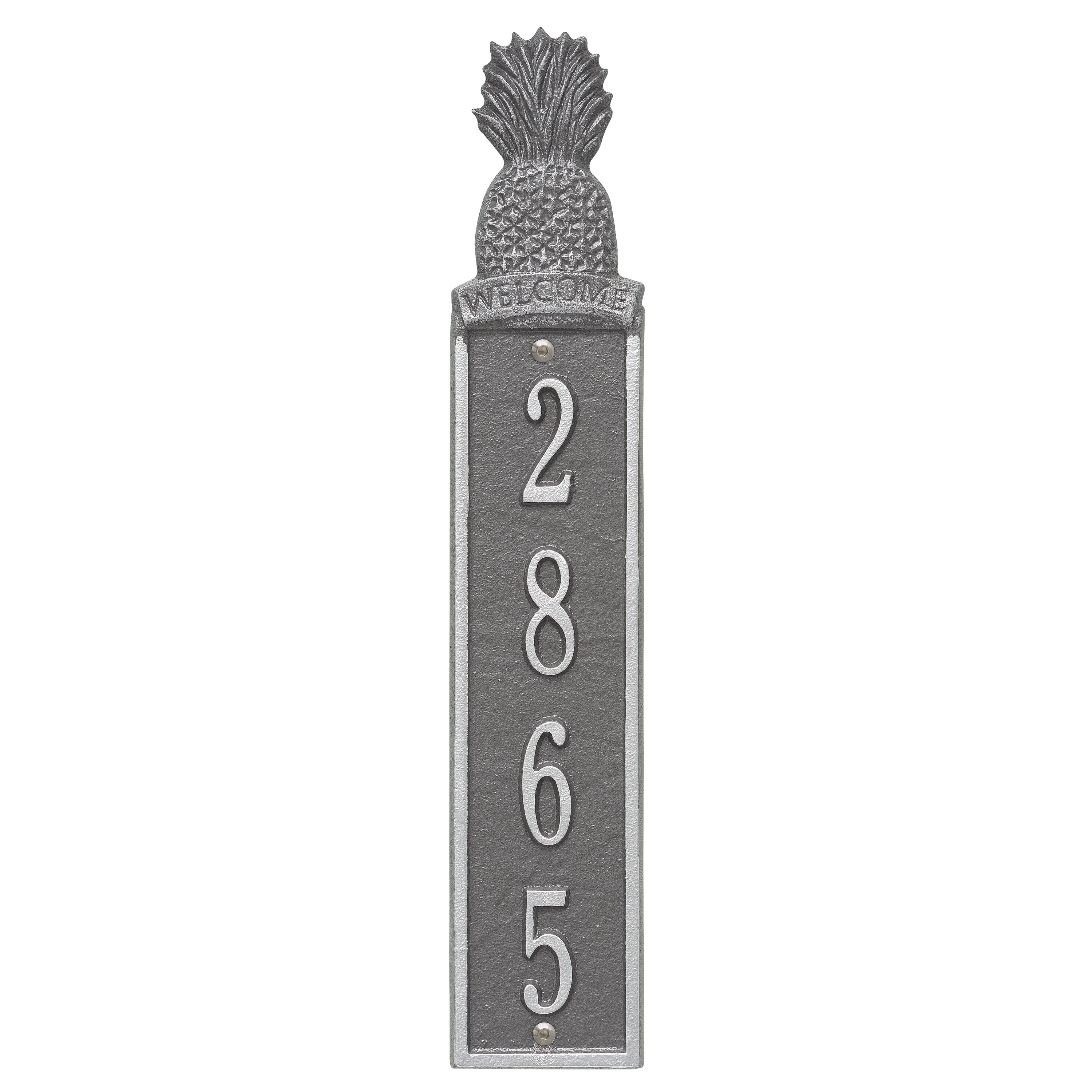 Welcome Pineapple Vertical Wall Plaque