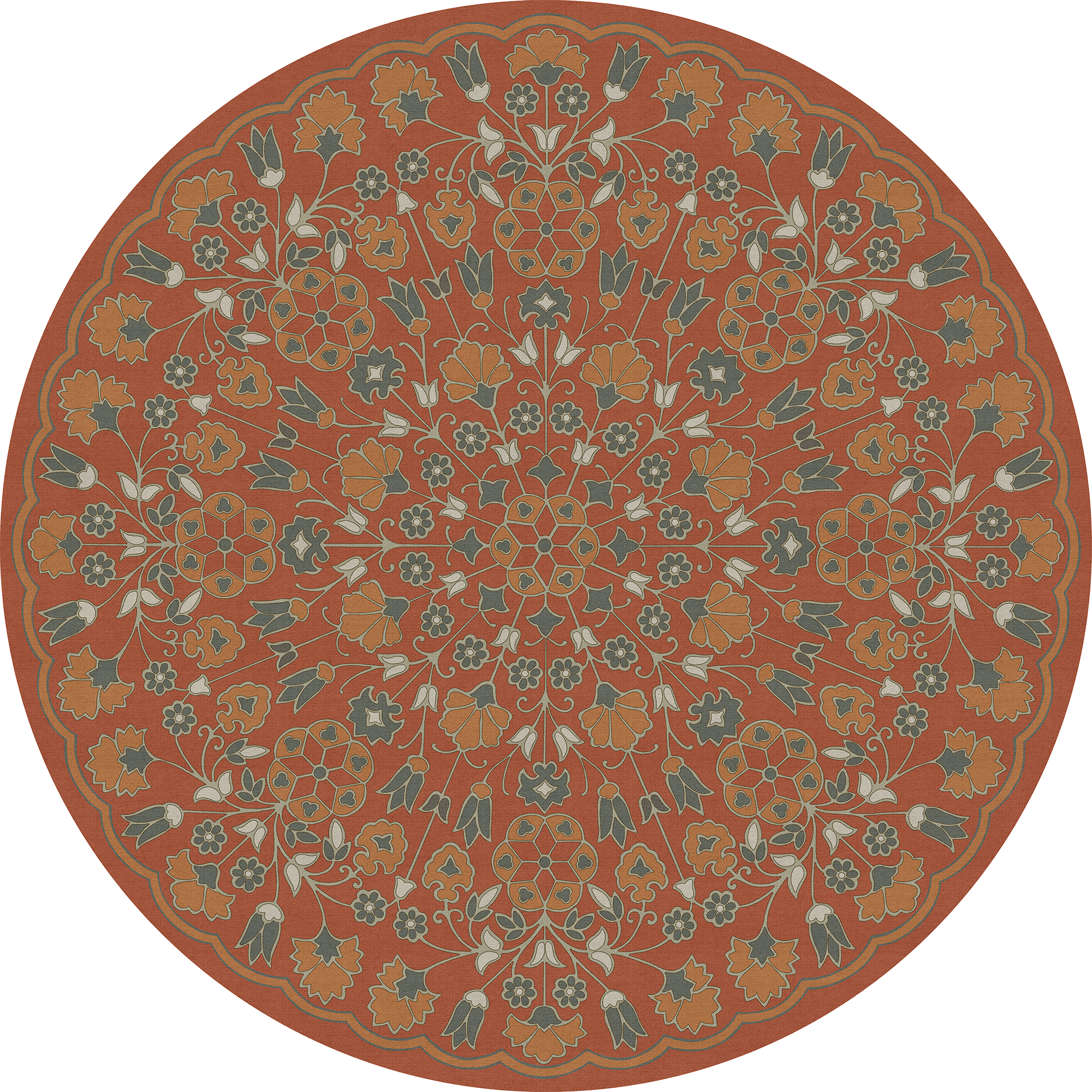 Biltmore - Arabesque Bloom - Vermilion Slate