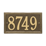 Double Line Standard Wall Address Plaque
