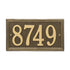 Double Line Standard Wall Address Plaque