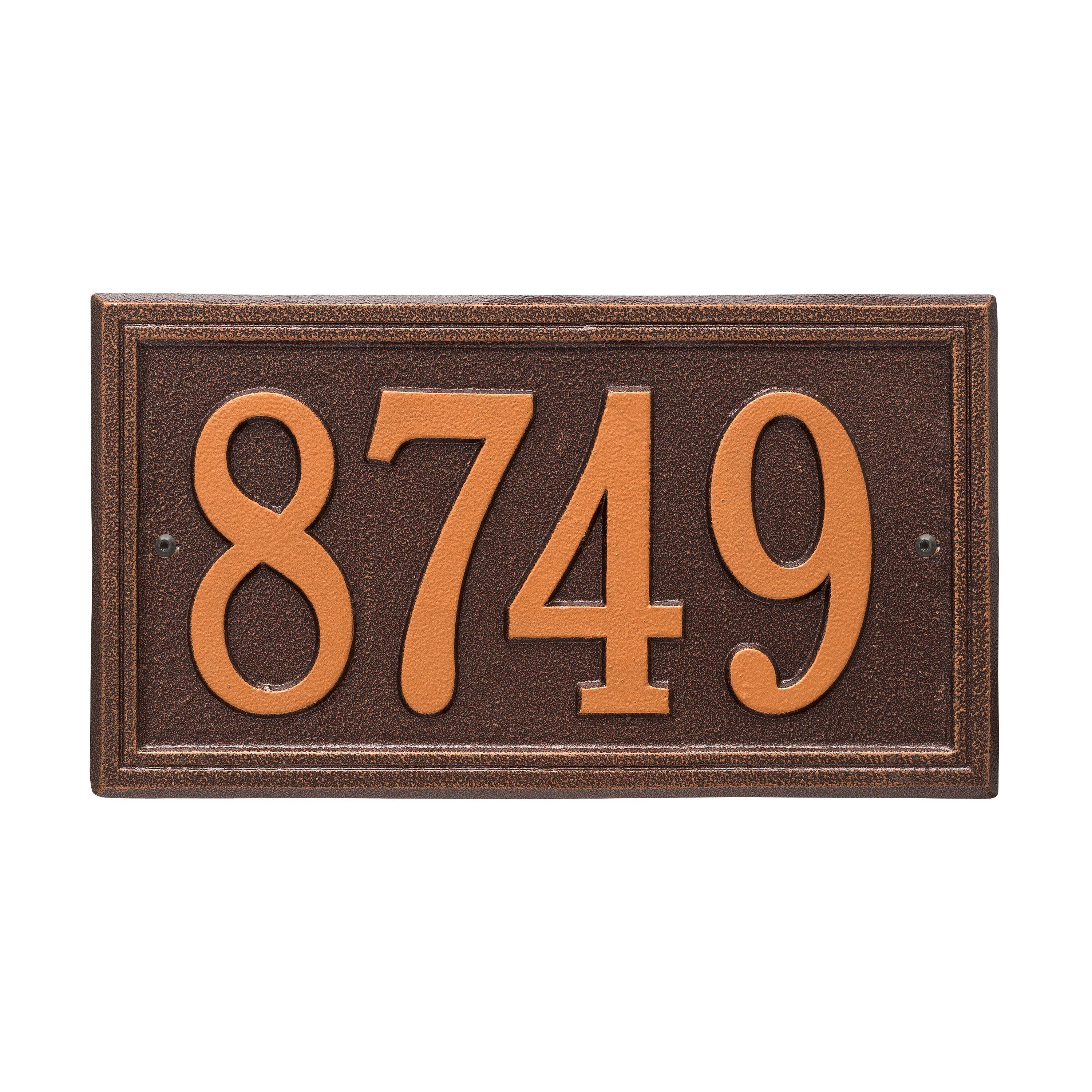 Double Line Standard Wall Address Plaque