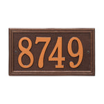 Double Line Standard Wall Address Plaque