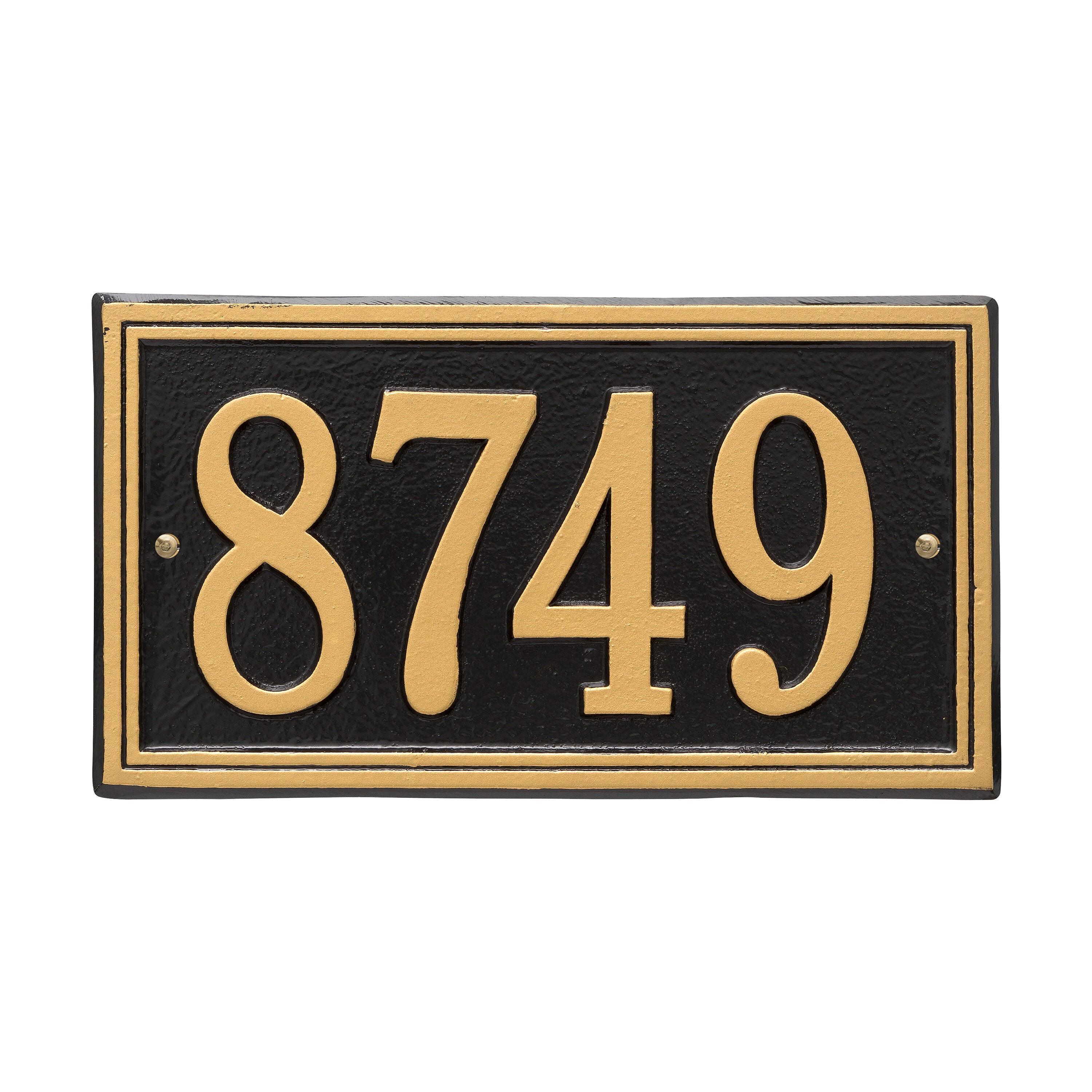Double Line Standard Wall Address Plaque
