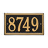Double Line Standard Wall Address Plaque