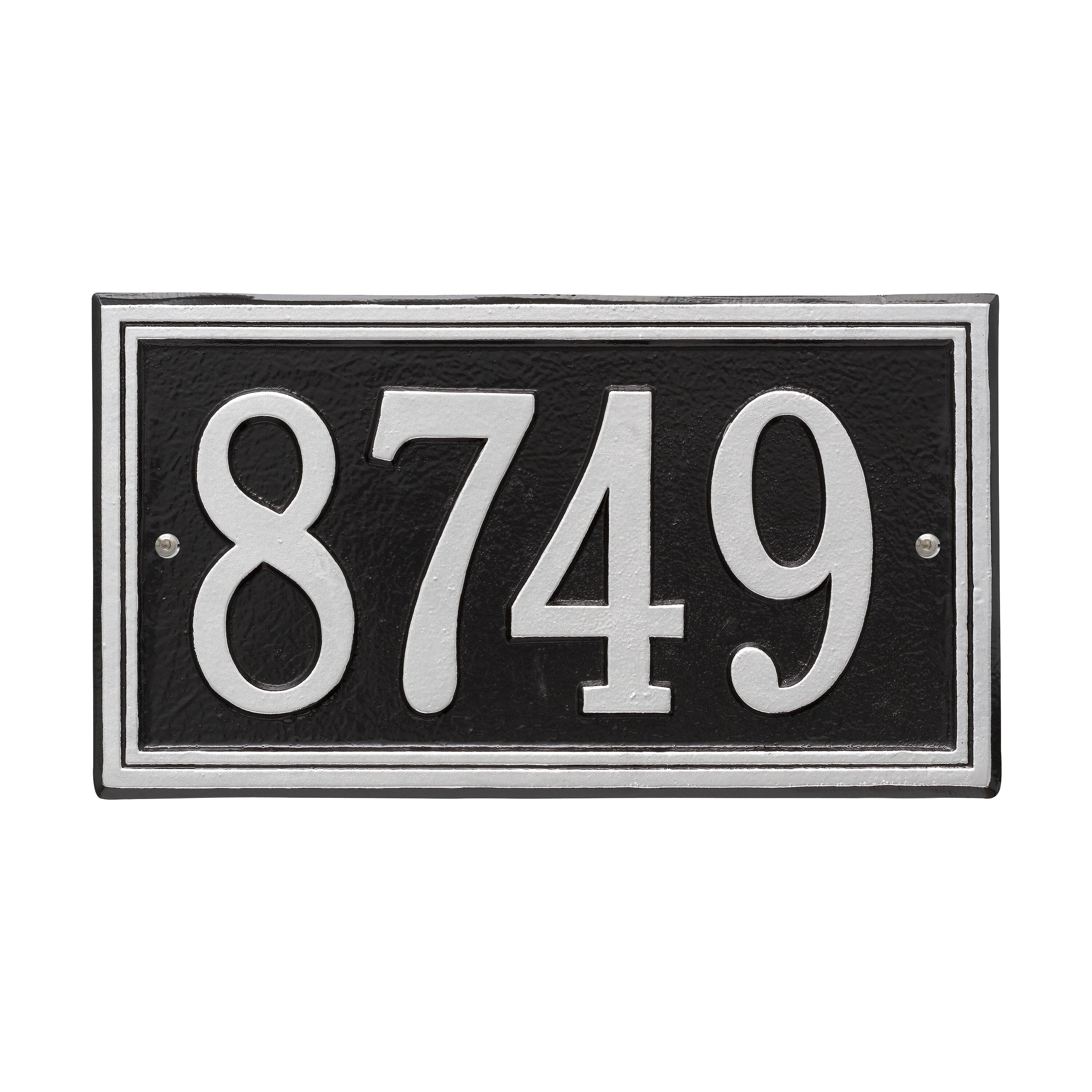 Double Line Standard Wall Address Plaque