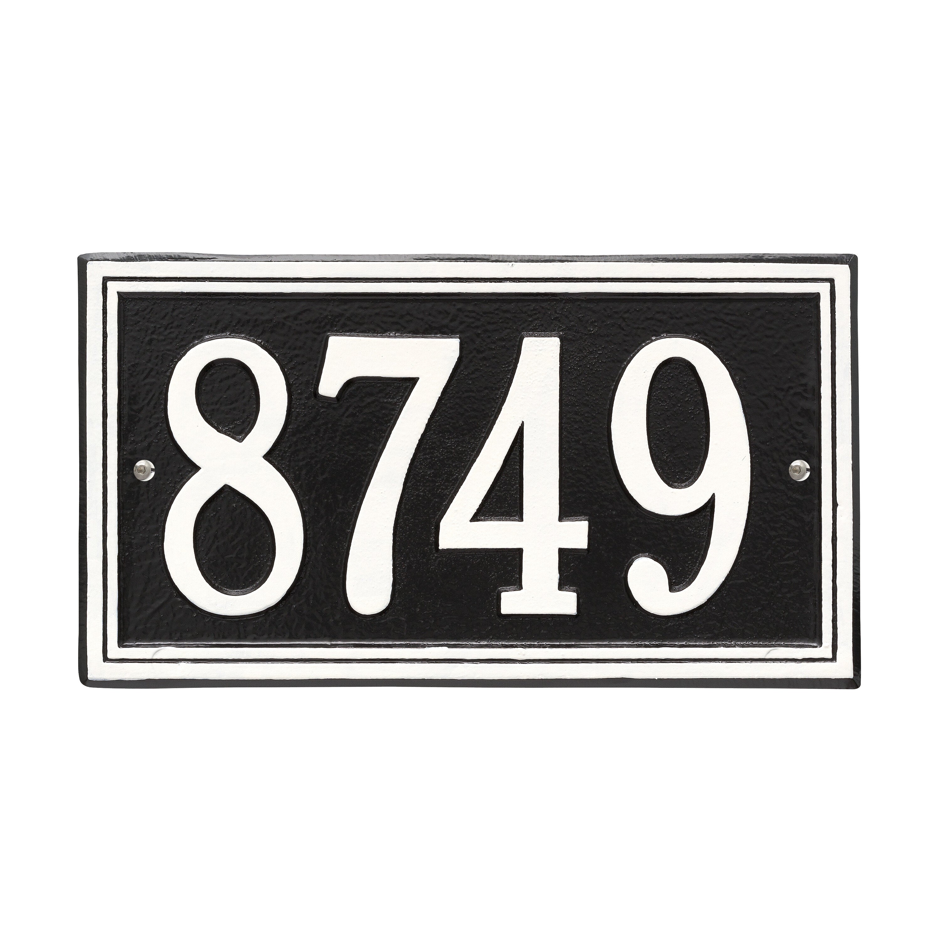 Double Line Standard Wall Address Plaque