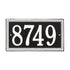 Double Line Standard Wall Address Plaque