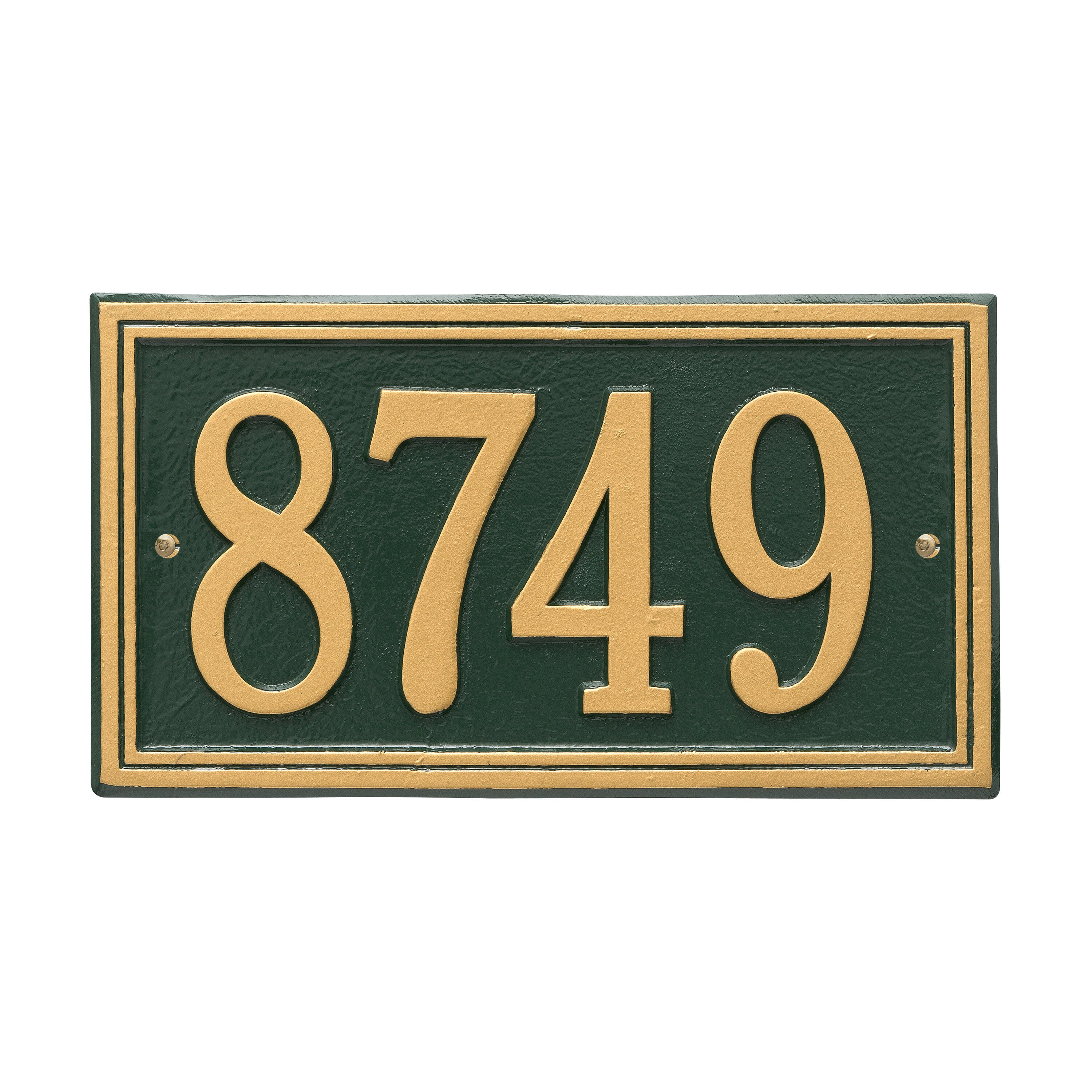Double Line Standard Wall Address Plaque