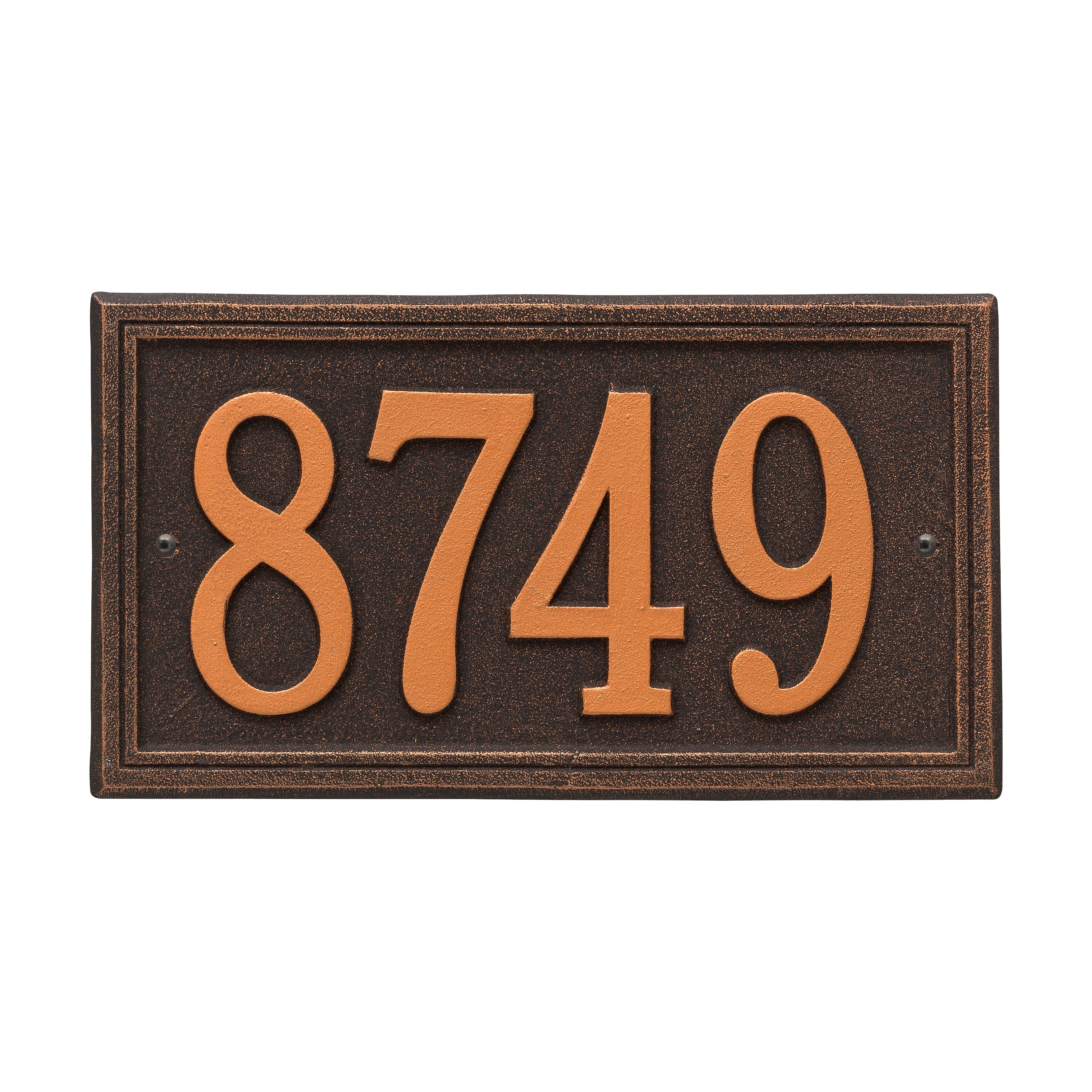 Double Line Standard Wall Address Plaque