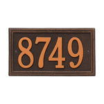 Double Line Standard Wall Address Plaque