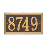 Double Line Standard Wall Address Plaque