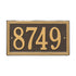 Double Line Standard Wall Address Plaque