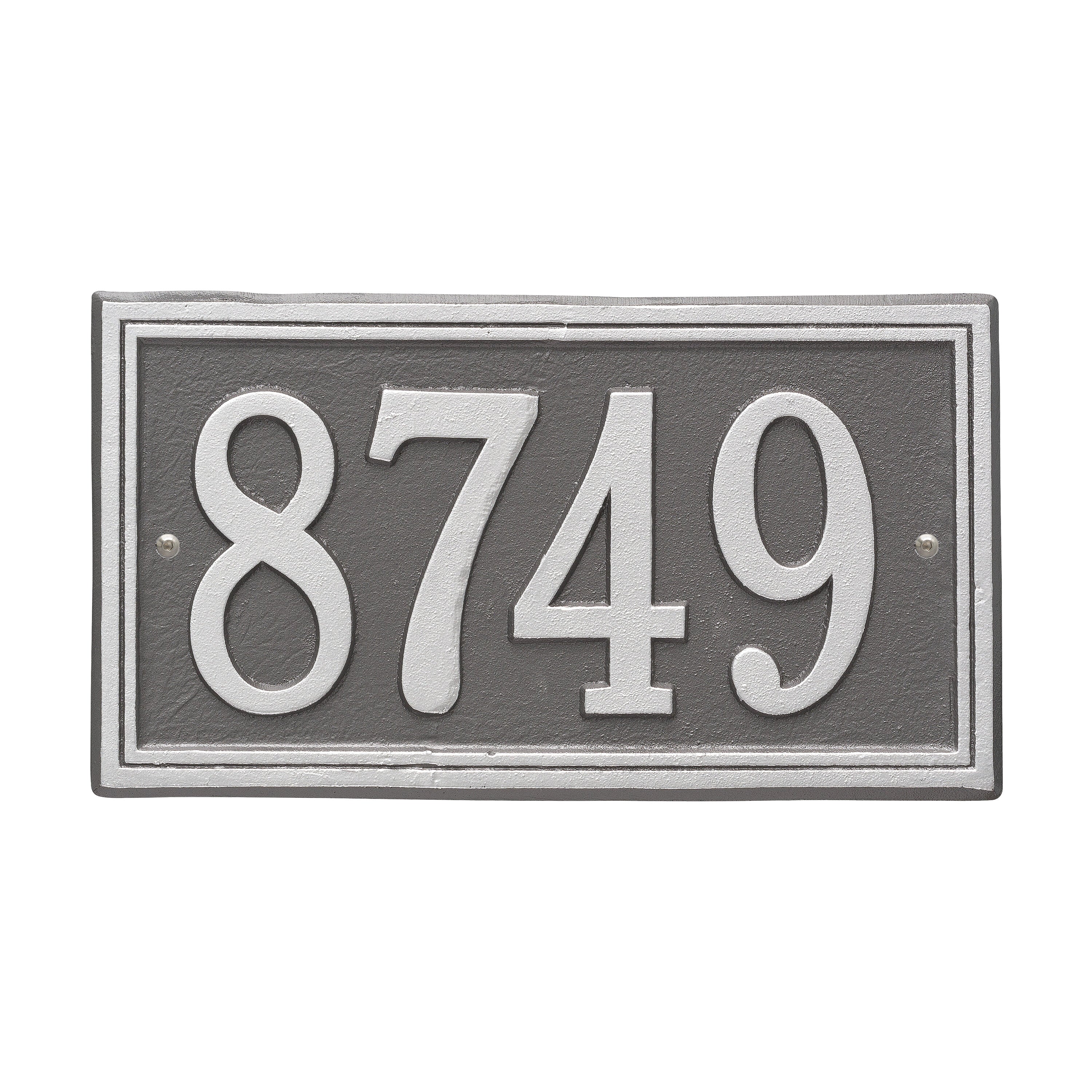 Double Line Standard Wall Address Plaque