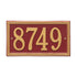Double Line Standard Wall Address Plaque