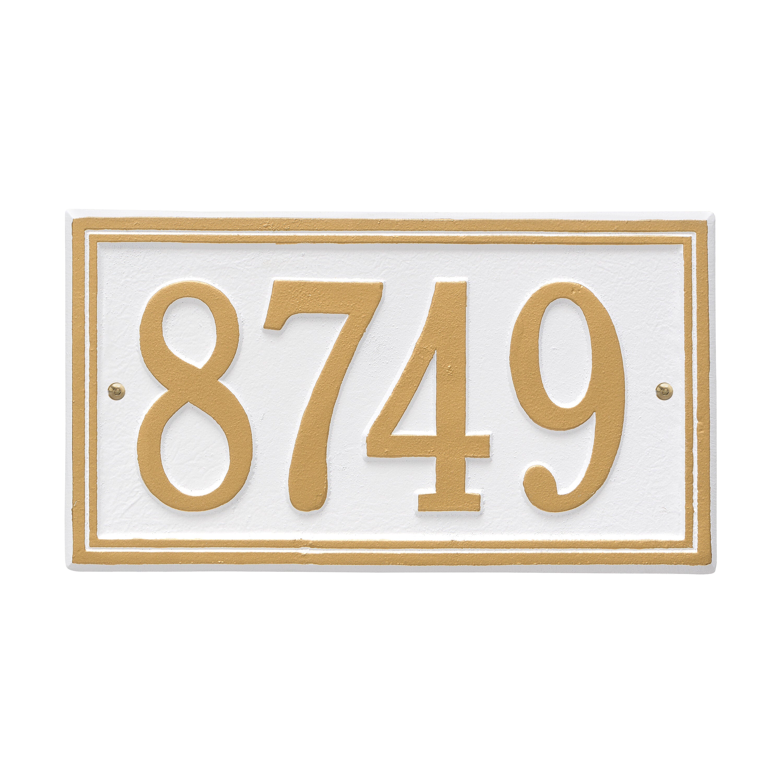 Double Line Standard Wall Address Plaque