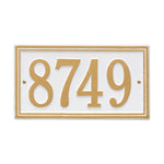 Double Line Standard Wall Address Plaque