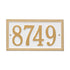 Double Line Standard Wall Address Plaque