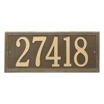 Double Line Estate Wall Address Plaque