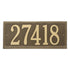Double Line Estate Wall Address Plaque