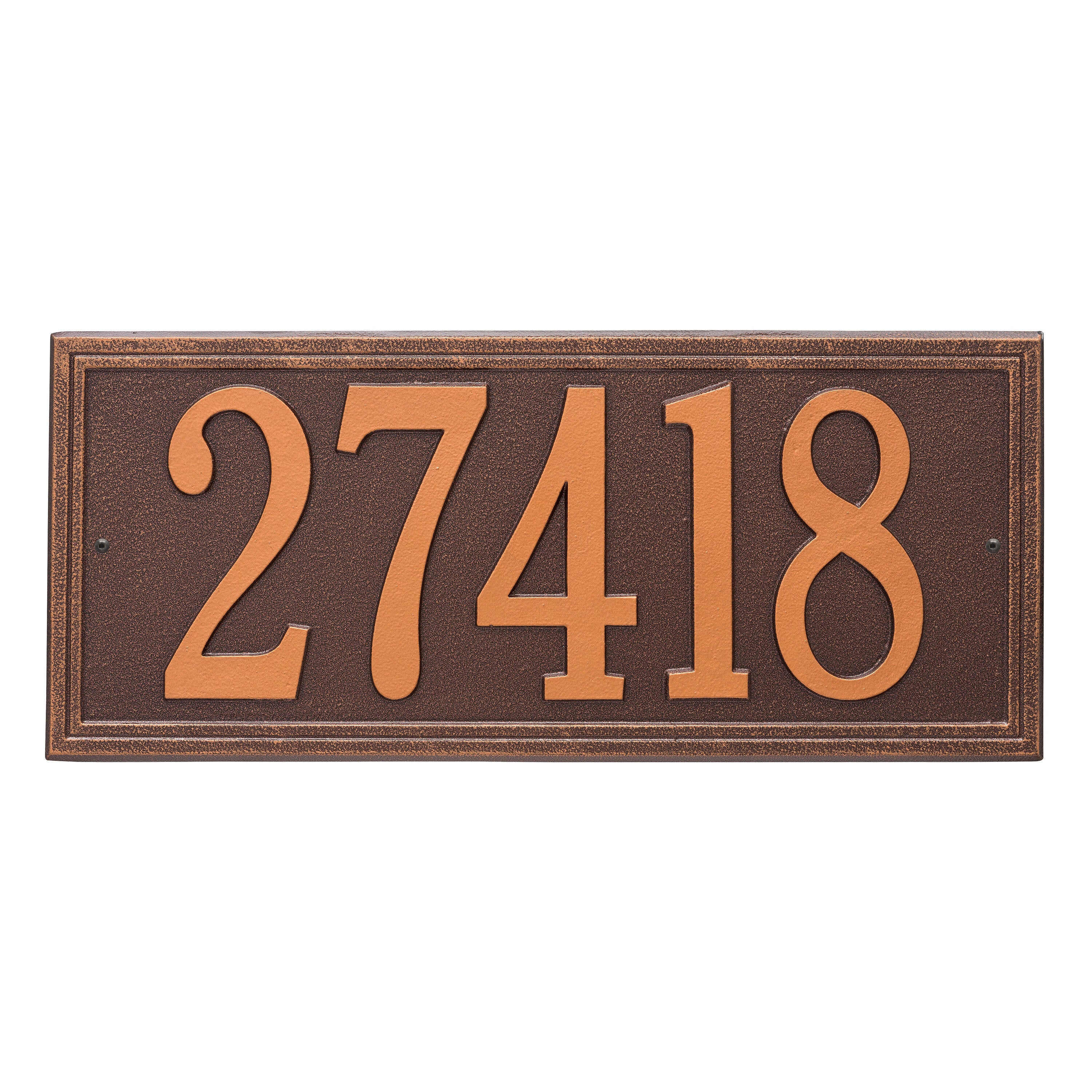 Double Line Estate Wall Address Plaque