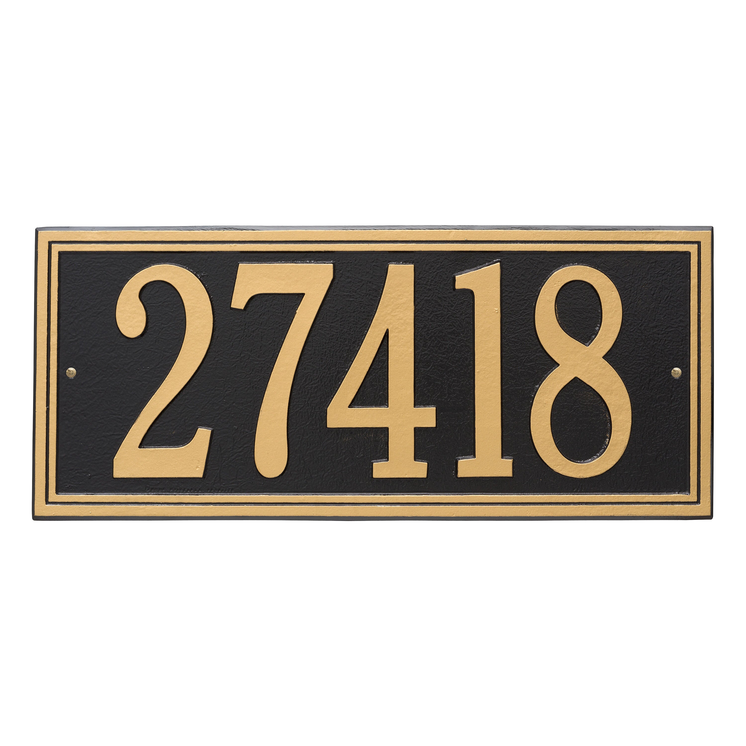 Double Line Estate Wall Address Plaque