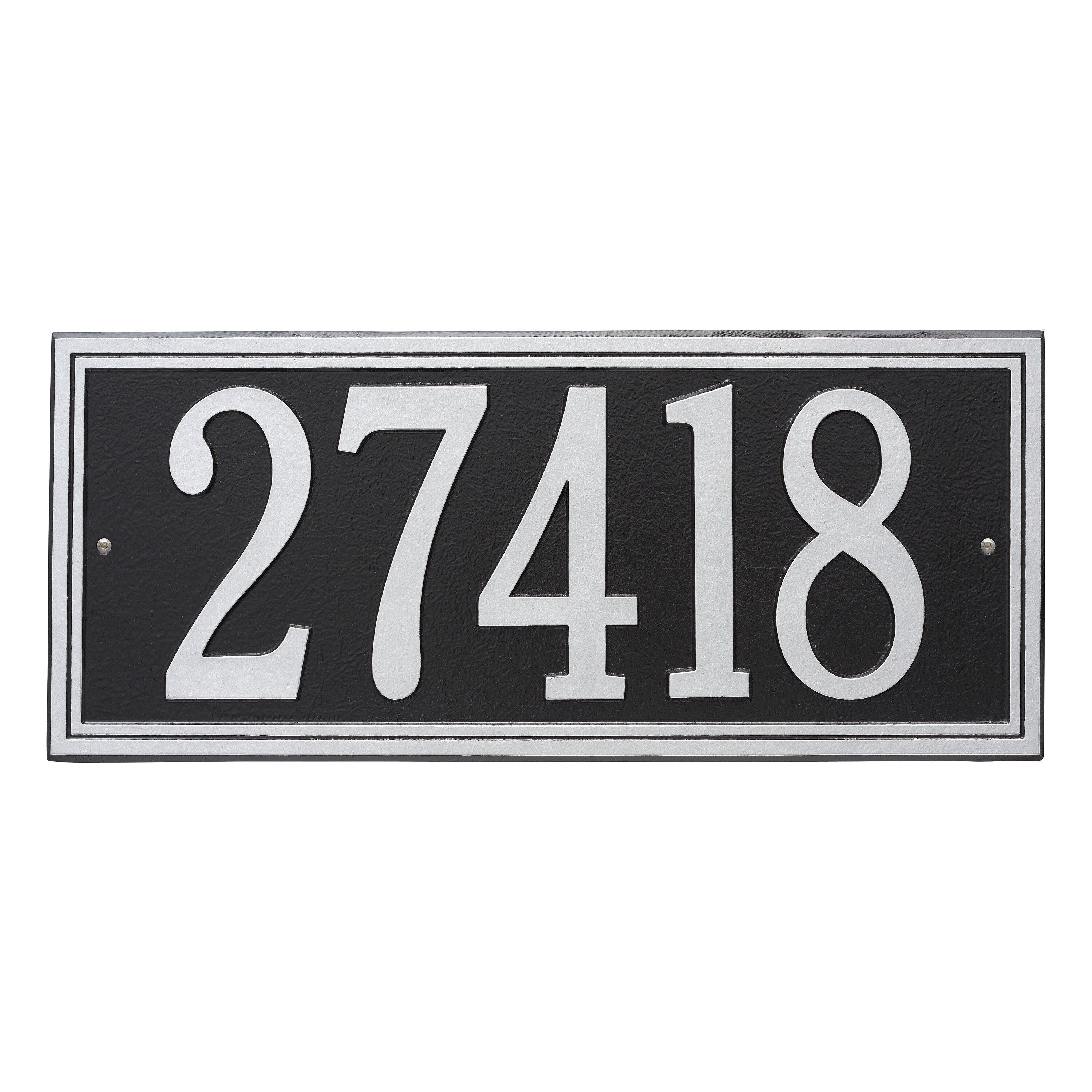 Double Line Estate Wall Address Plaque