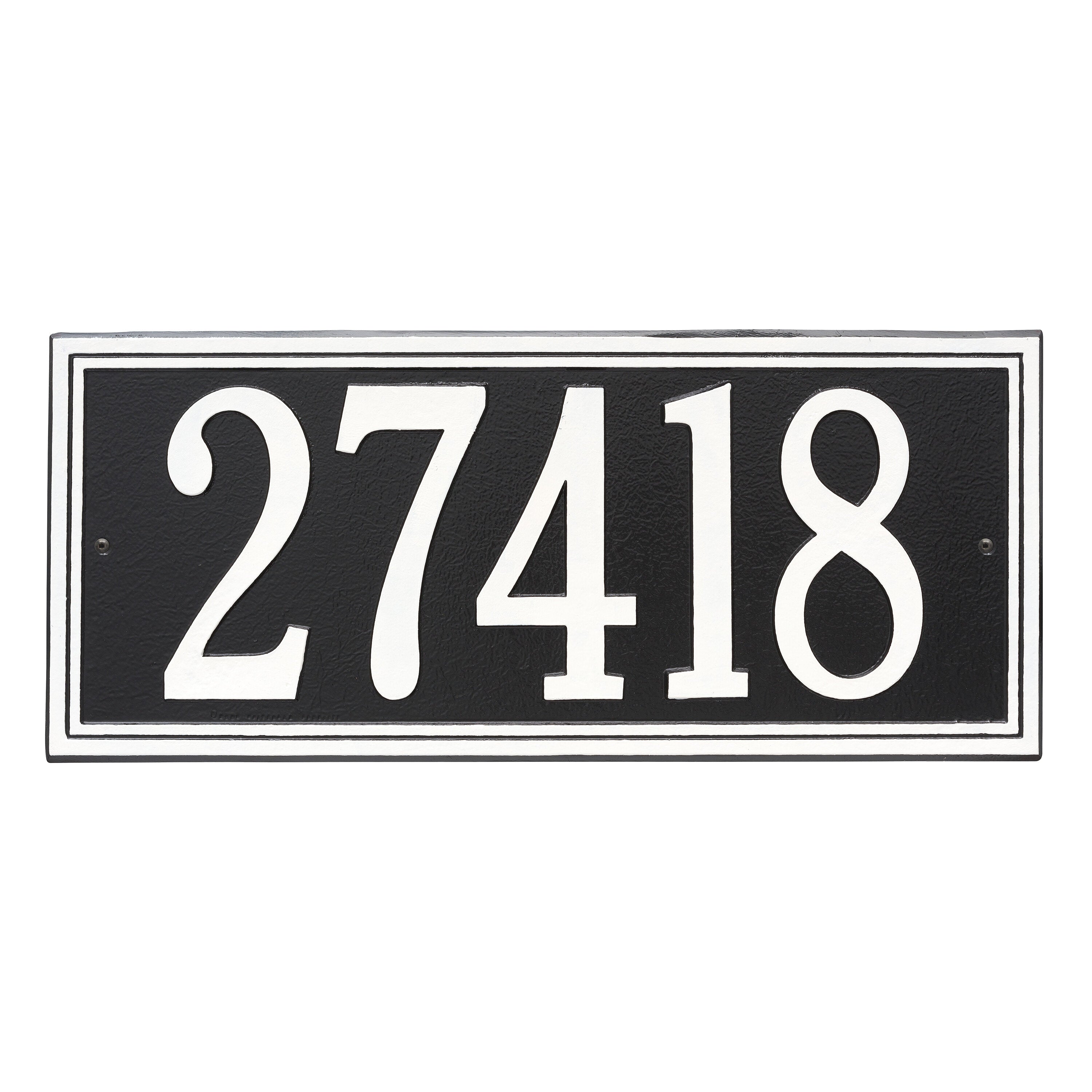 Double Line Estate Wall Address Plaque