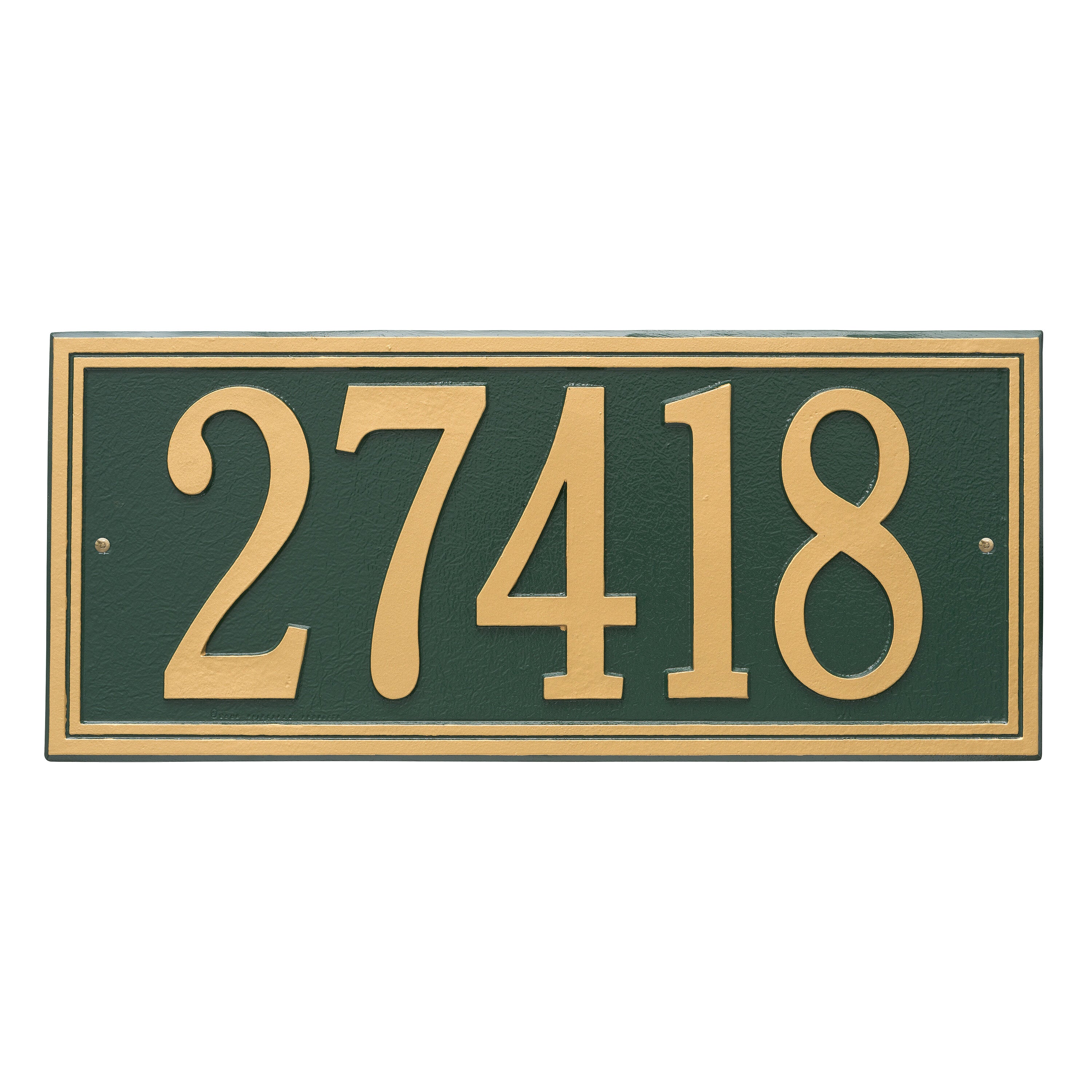 Double Line Estate Wall Address Plaque