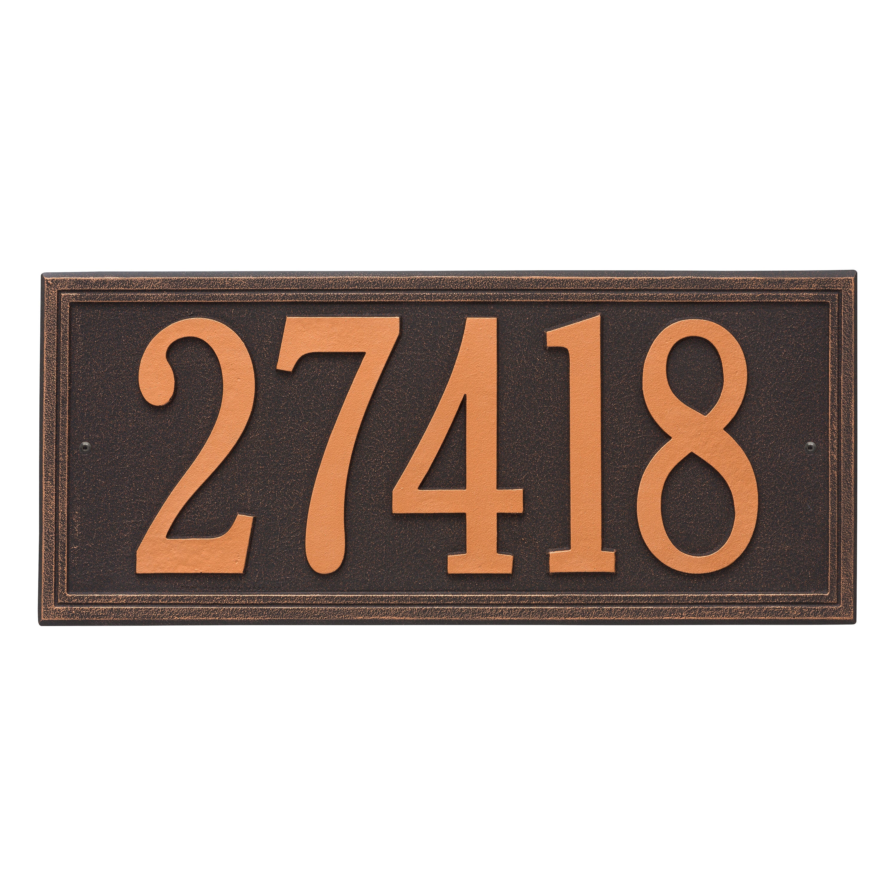 Double Line Estate Wall Address Plaque