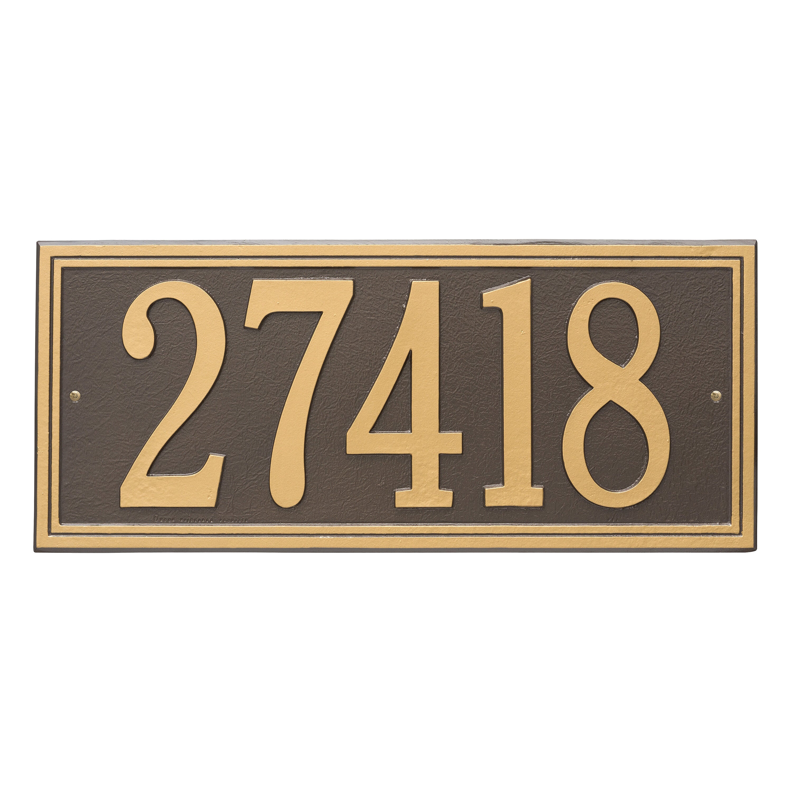 Double Line Estate Wall Address Plaque