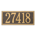 Double Line Estate Wall Address Plaque