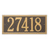 Double Line Estate Wall Address Plaque
