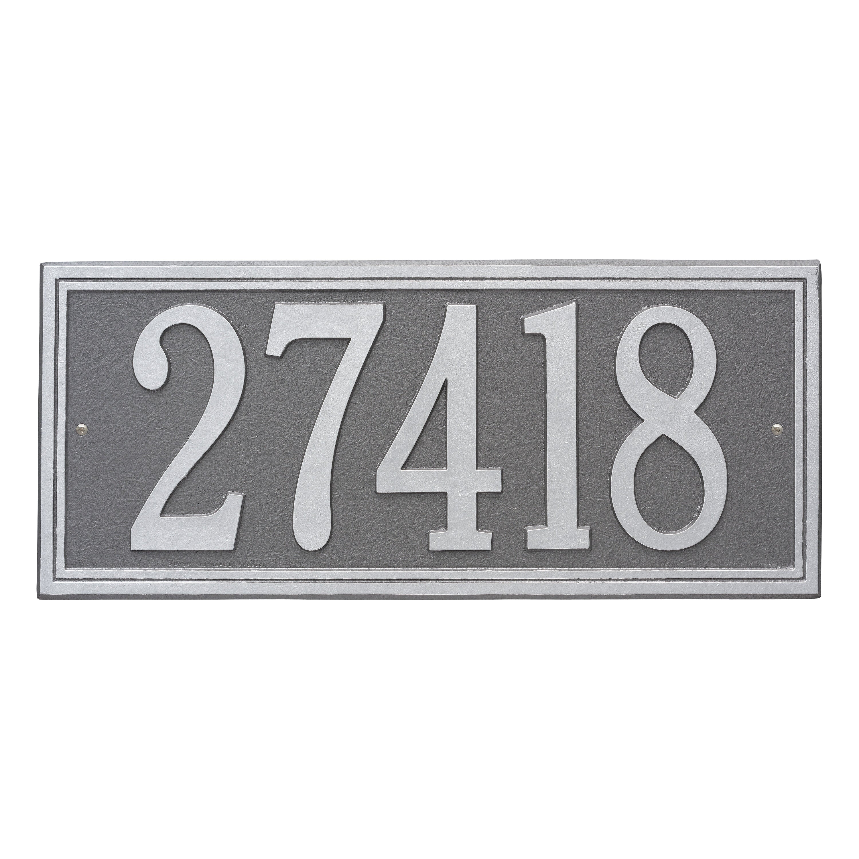 Double Line Estate Wall Address Plaque