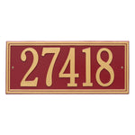 Double Line Estate Wall Address Plaque