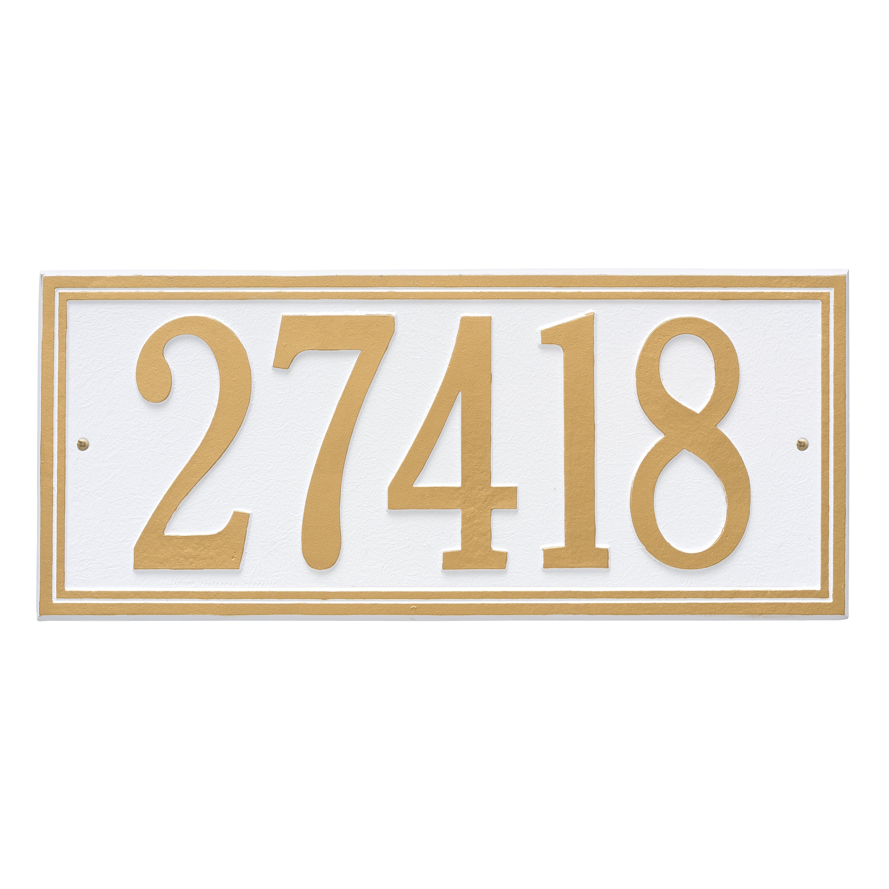 Double Line Estate Wall Address Plaque