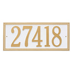 Double Line Estate Wall Address Plaque