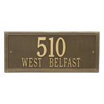 Double Line Estate Wall Address Plaque