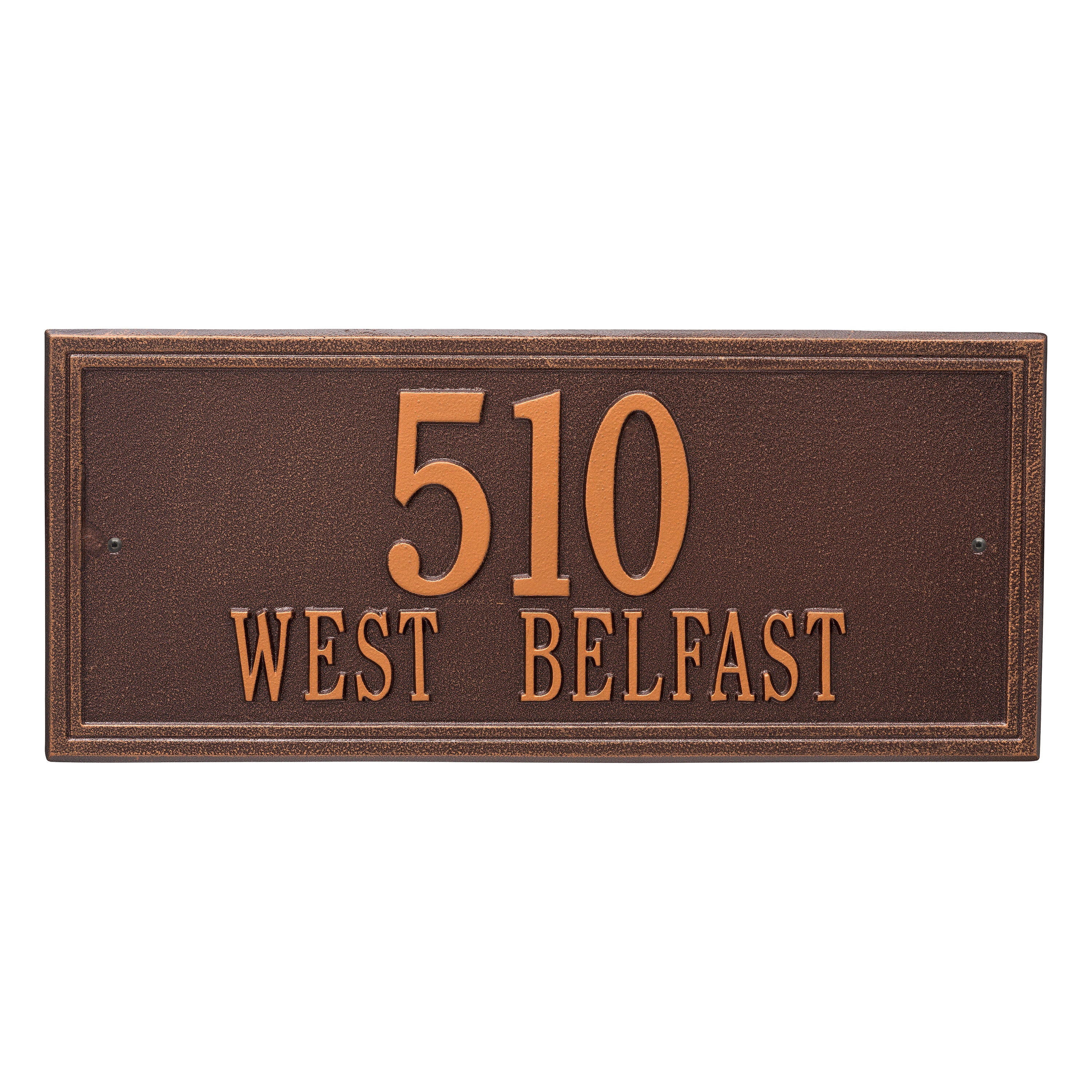 Double Line Estate Wall Address Plaque