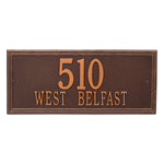 Double Line Estate Wall Address Plaque