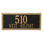 Double Line Estate Wall Address Plaque