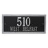 Double Line Estate Wall Address Plaque