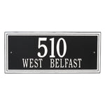 Double Line Estate Wall Address Plaque